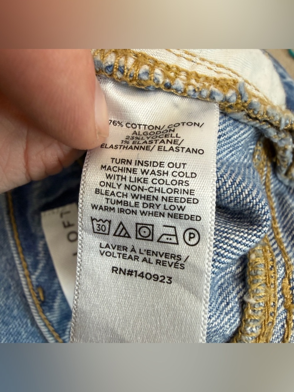 LOFT 2025 Wide Leg Denim Jeans - Picture 6 of 6